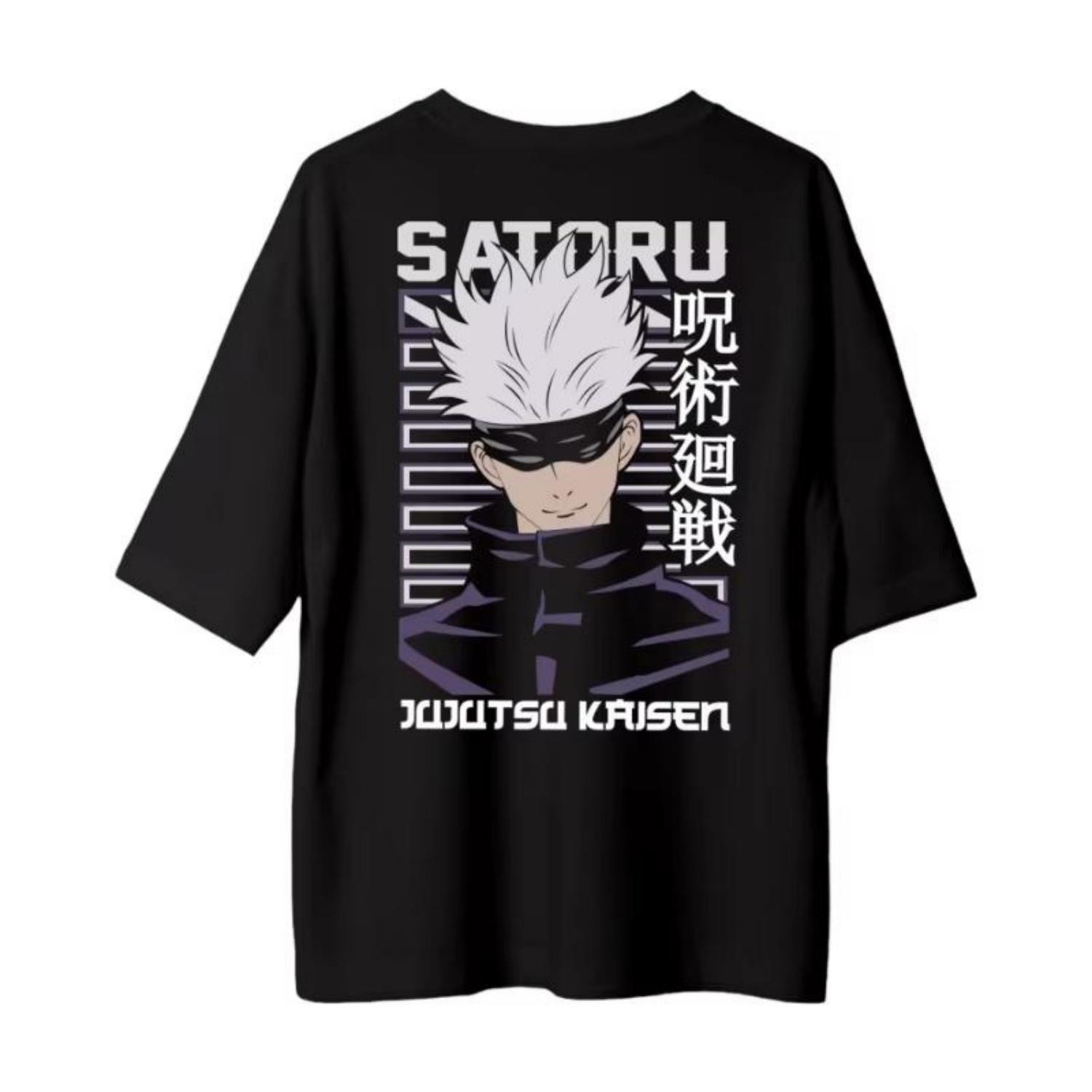

Jujutsu Kaisen Футболка с коротким рукавом Мужская Летняя Фушигуро Мегуми Годжо Сатору Тигр Палка Хисаши Окружающая Футболка Мода S чёрный