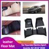 Car Floor Mat for Hyundai Elantra Sport Avante AD 2016~ 2017 2018 Leather Foot Liner Waterproof Carpet Pad  Accessorie