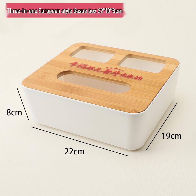 Custom Printed Wooden Napkin and Tissue Box for Restaurants and Hotels