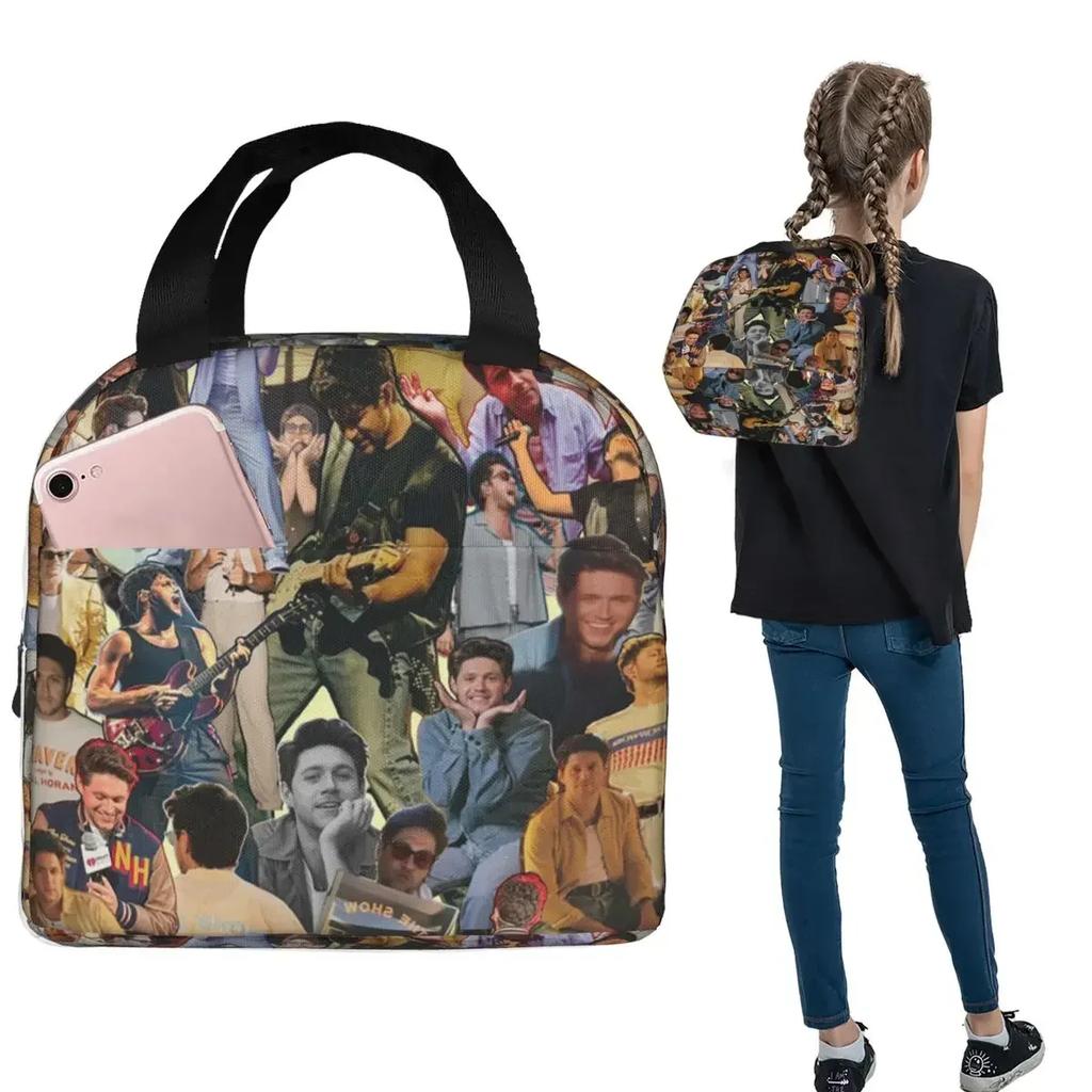 The Show Niall Horan Insulated Lunch Bag for Women Children Leakproof Food Boxes Thermal Lunch Box Tote