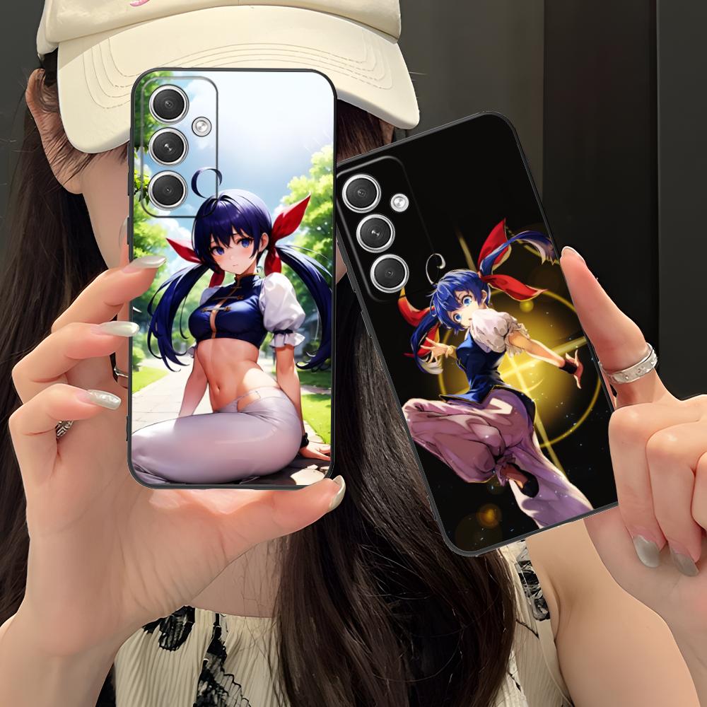 Fatal Fury Hotaru Futaba Phone Case for Samsung Galaxy S26 S25 S24 S23 S22 S21 S20 Note20 Plus FE Ultra Colorful Cover Luxury