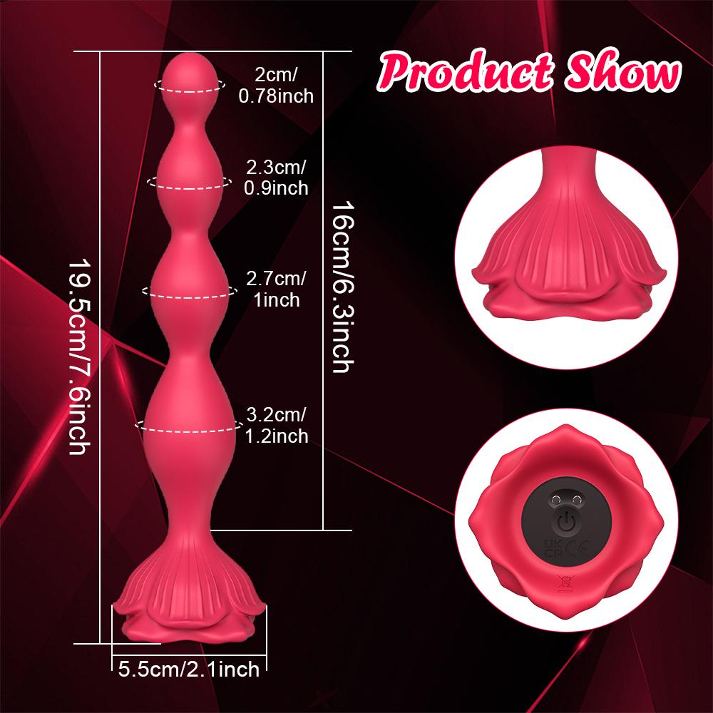 Anal Bead Vibrator Sex Toys For Women Vagina Clitoris Stimulator Vibrating Butt Plugs Male Prostate Massager Anus Sex Toy Couple