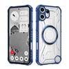 KEYSION Transparent Magnetic Case for Nothing CMF Phone 2 Pro Silicone+PC Heavy Duty Shockproof Phone Cover for CMF Phone 2 Pro
