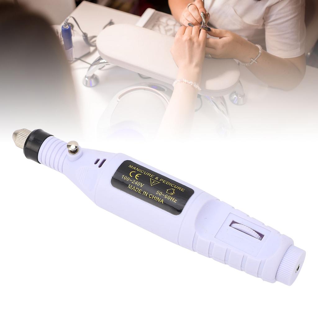 Nail Polish Machine 6 Bits Pen Type Portable Electric Nail File Kit for Home Salon