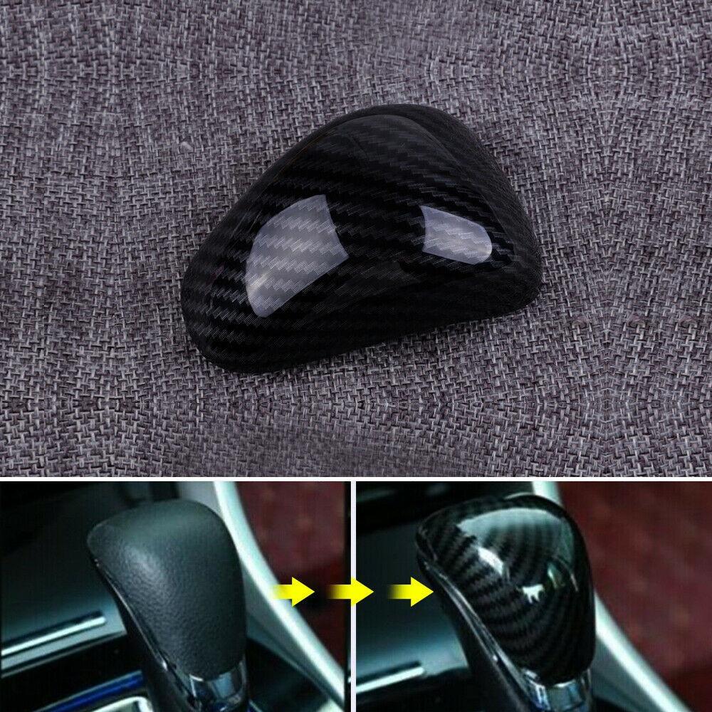 1 PCS Gear Shift Knob Cover Carbon Fiber Easy Installation