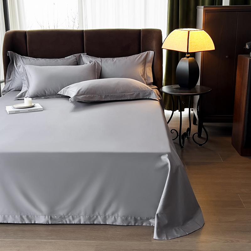 A-Class 50x50 Double-Strand Long-Staple Cotton Sateen Single Bed Sheet, Custom Sizes Available.