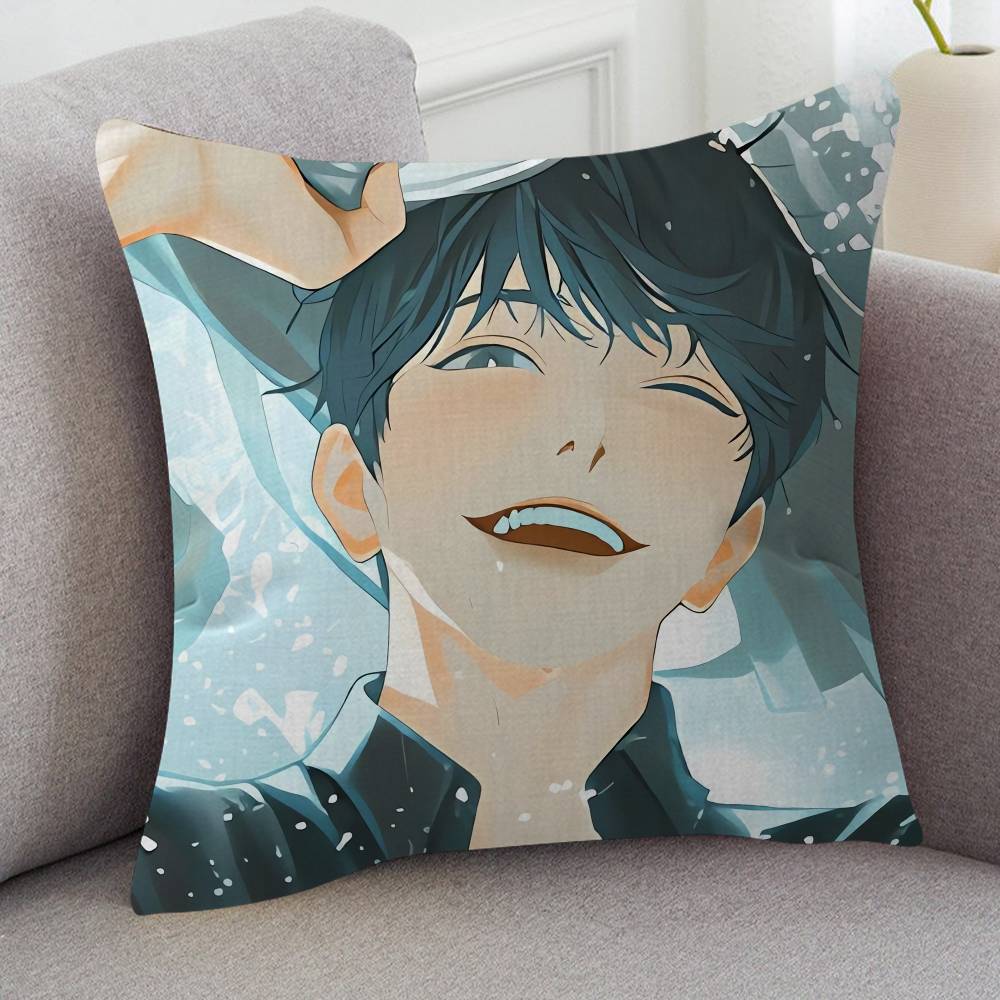 Anime Omniscient Reader Cartoon Series Square Pillowcase Soft Waist Sofa Cushion Cover Bedroom Room Pillowcase