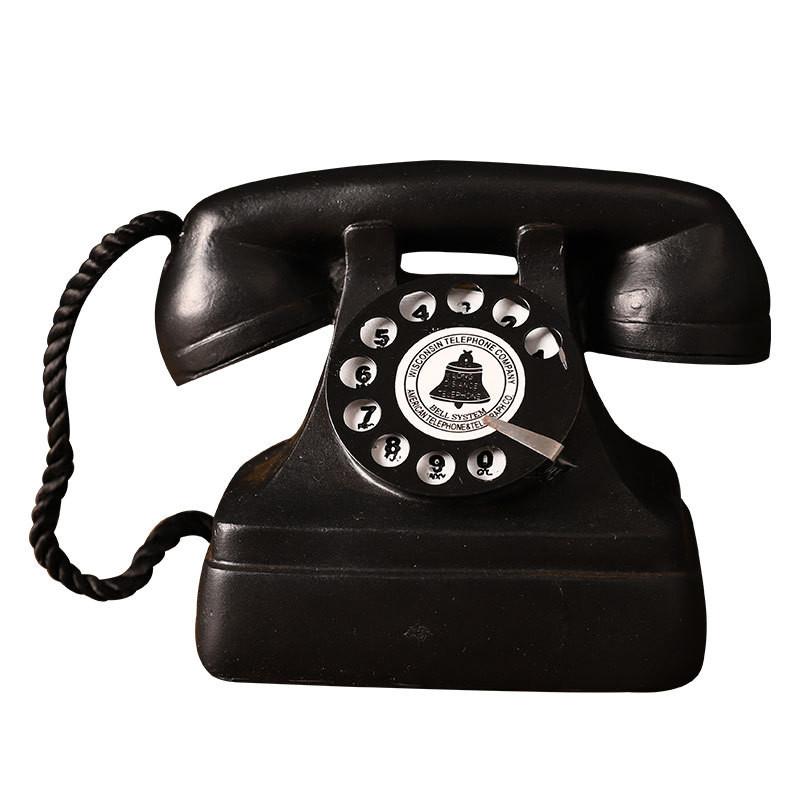 Telephone Resin Classic Art Piece For Living Room Bookshelf Tv Decor Cabinet