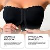 Zeriluna Wavy Edge Seamless Invisible Bra Fashionable front-clasp seamless invisible strapless sexy and comfortable