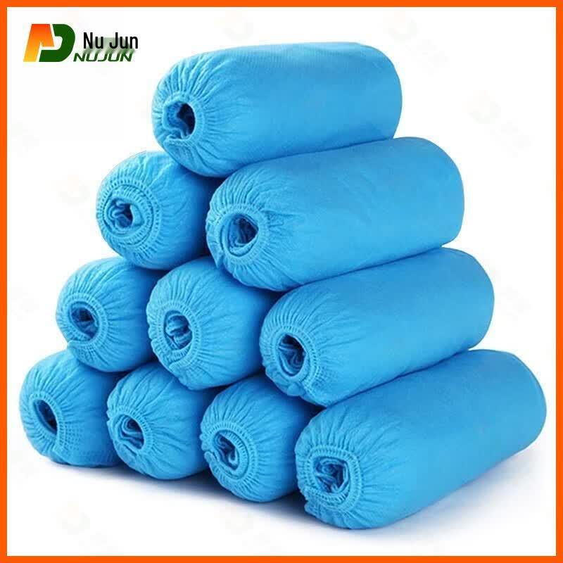 Thickened Disposable Non-Woven Shoe Covers (100-Pack)
