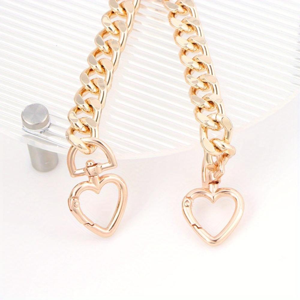 2 szt. Rozciągacz do paska torebki w kształcie serca na zawieszki, Wydłużacz do paska torebki noszonej na ramię/przez ramię.