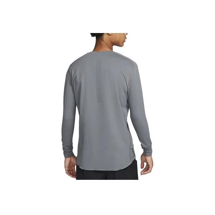 Nike Axis Performance System Logo Round Neck Long Sleeve T-Shirt Men T-Shirts Iron-Gray DR1899-068