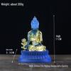 Water Glazed Gilded Medicine Buddha Statue Resin Ornament for Home Decor