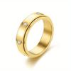 1Pc Titanium Steel Fashionable, Versatile and Simple Ring, A Trendy Ring Suitable for Men and Women