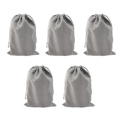 5Pcs Headphone Protection Pouch Bag Large Capacity Drawstring Lightweight Portable Headphone Storage Bag 20x30cm