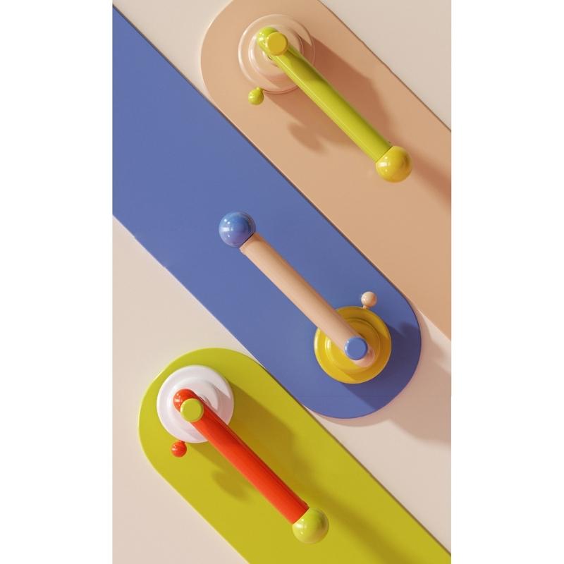 Vibranting Decorative Hook Organizers Holds Multiple Hair Accessories Prevents Tangling Sturdy Plastic Wall Mount