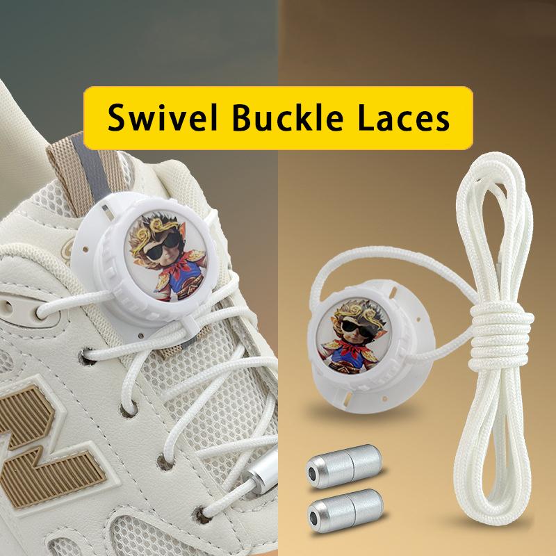

1 пара Модные Шнурки с Поворотной Пряжкой Укун Автоматические Шнурки Без Шнуровки Кроссовки Обувь Без Шнурков Для Детей Взрослых Шнурок