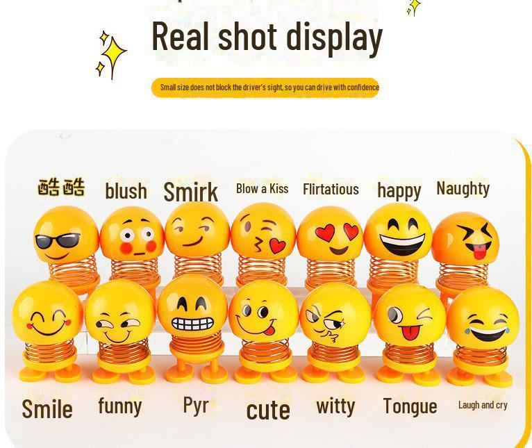 

Креативные и милые весенние украшения для машин в виде болванчика - Мультяшные выражения для украшения интерьера