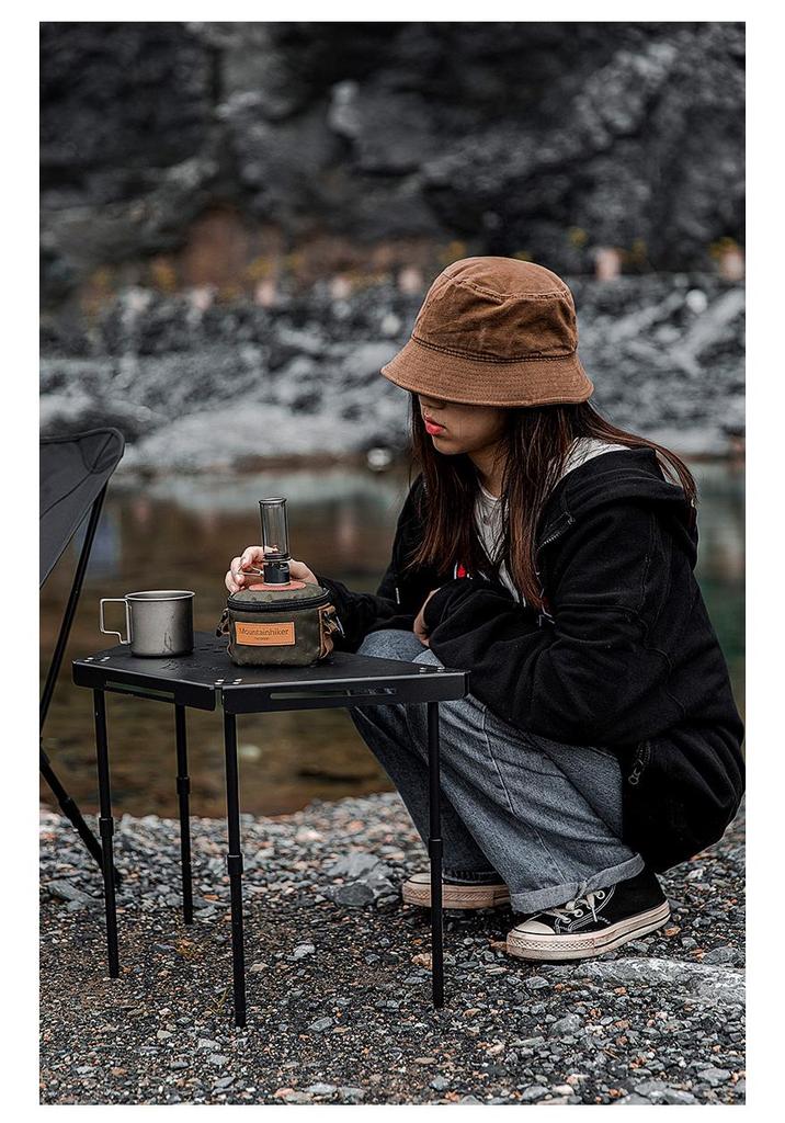 Dreamy Mountain Retro Camping Candle Holder - Portable Atmosphere Light & Tent Decoration