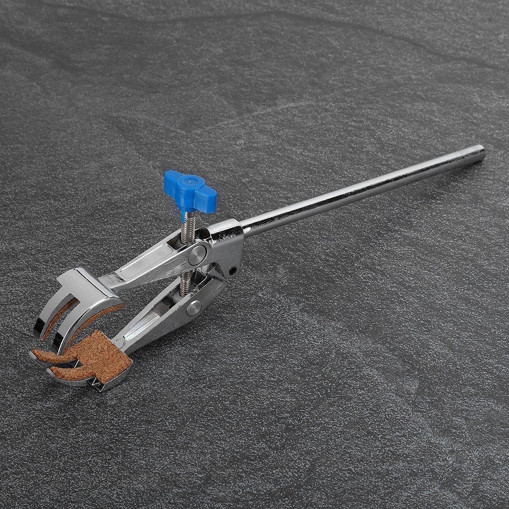 Pinça de 4 Garras em Liga de Zinco Universal para Tubo de Ensaio Alongado Clipe de Suporte para Laboratório
