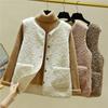 Lamb Plush Vest Women's 2025 Autumn and Winter Short Korean Style Fur One-piece Versatile Shoulder Jacket