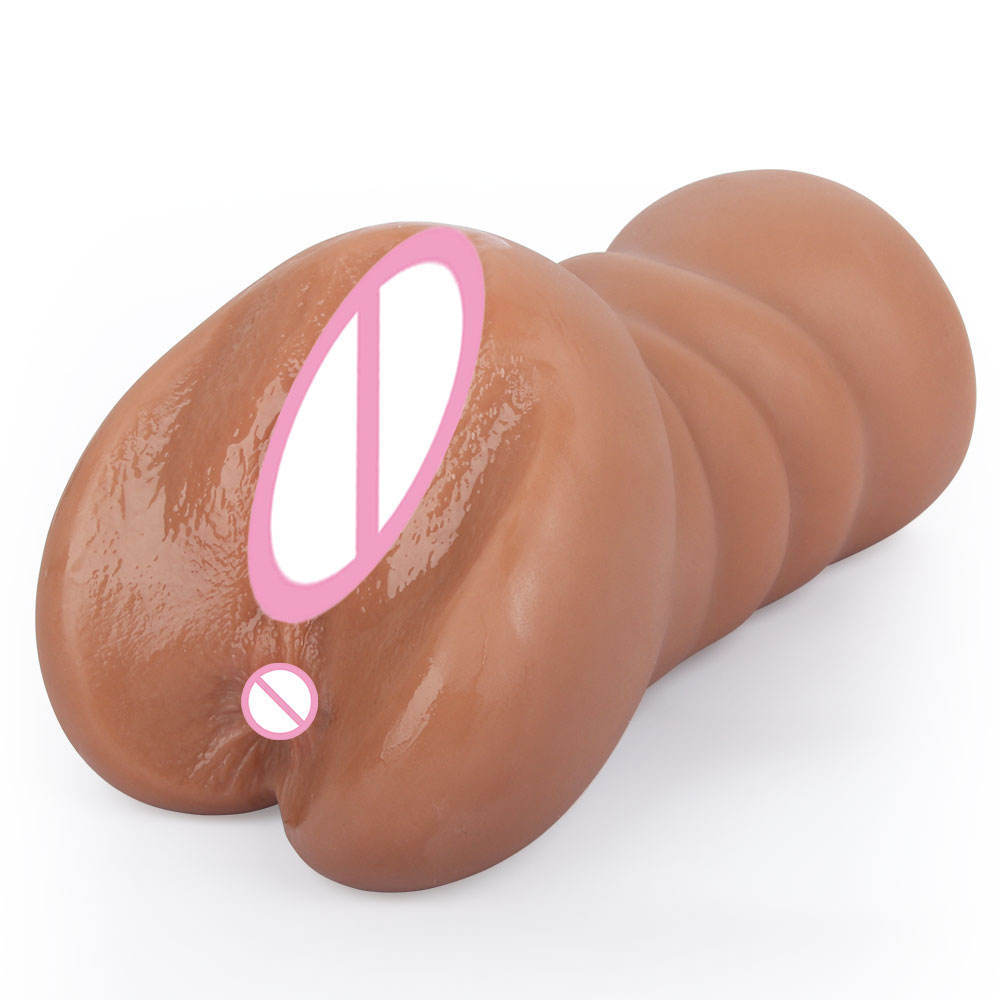 Reverse Mold Simulated Butts of Popular Celebrities' Male Masturbation Cup Double-Grave Channel Vaginal Anus Soft Rubber Masturbation Toy Adult Sex