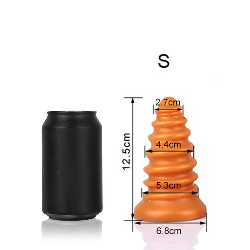 Screw Huge Anal Plug Silicone Soft Butt Plug Big Anal Dilation Sex