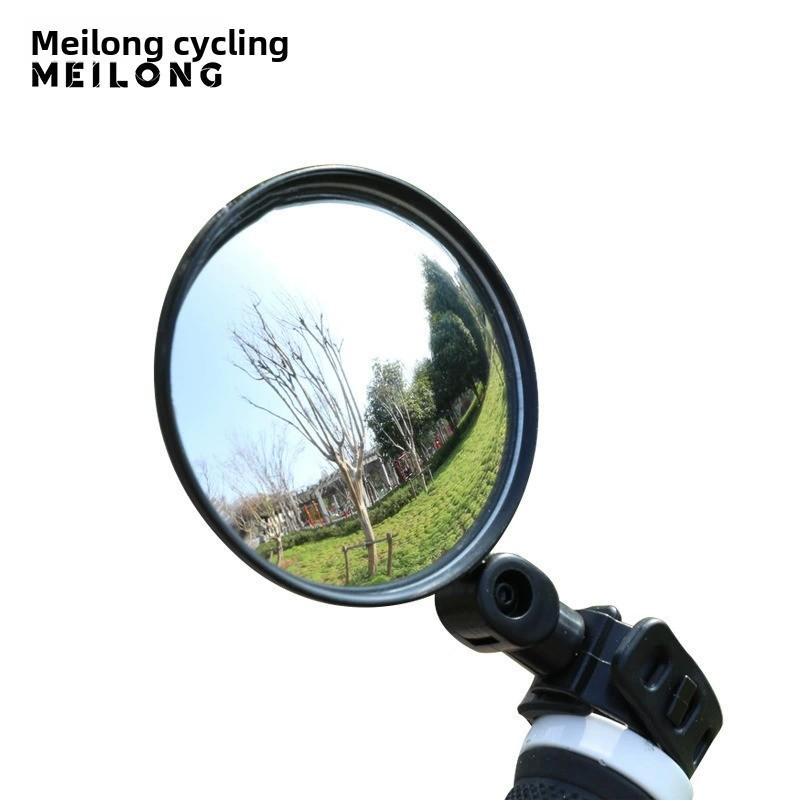 Espejo retrovisor para bicicleta gran angular convexo ajustable de silicona para MTB