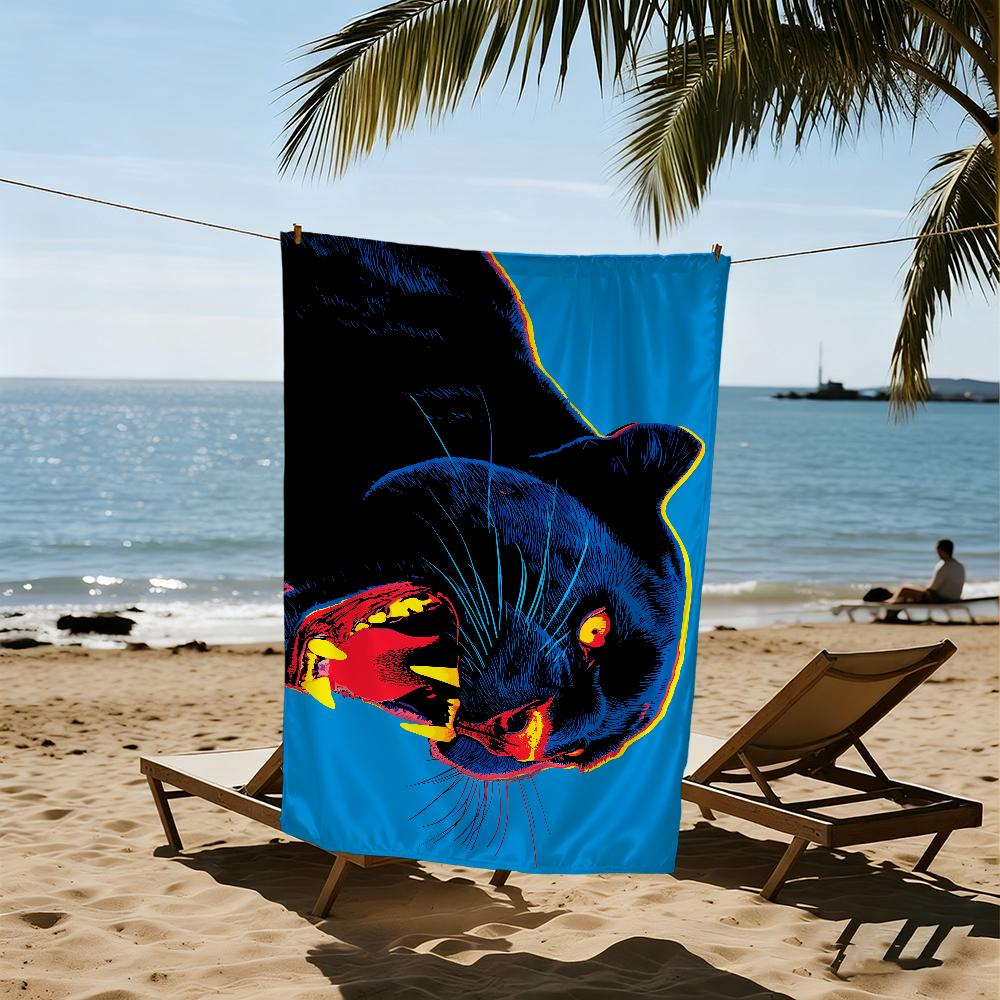 Black Panter Towel Beach Quick Dry Soft Pool Towels Gift for Travel Gym Shower Camping sports