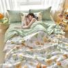 Simple Modern Air Condition Thin Blanket Summer Quilt Cotton Fluffy Plaid Blanket On The Bed Comfortable Comforter