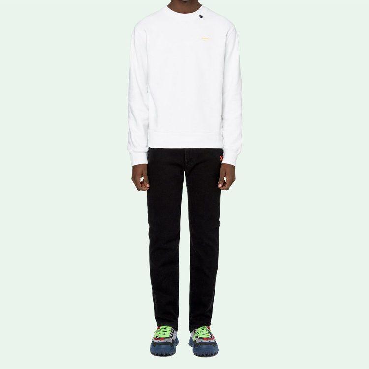 OFF WHITE Sweatshirt Men's White OMBA025F19E300100160
