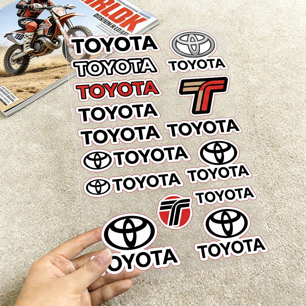 FOR TOYOTA TRO GR Long Lasting Waterproof Reflective Sticker Scratch Conceal Fit Motorcycle Car Helmet Fridge Water Cup Decals