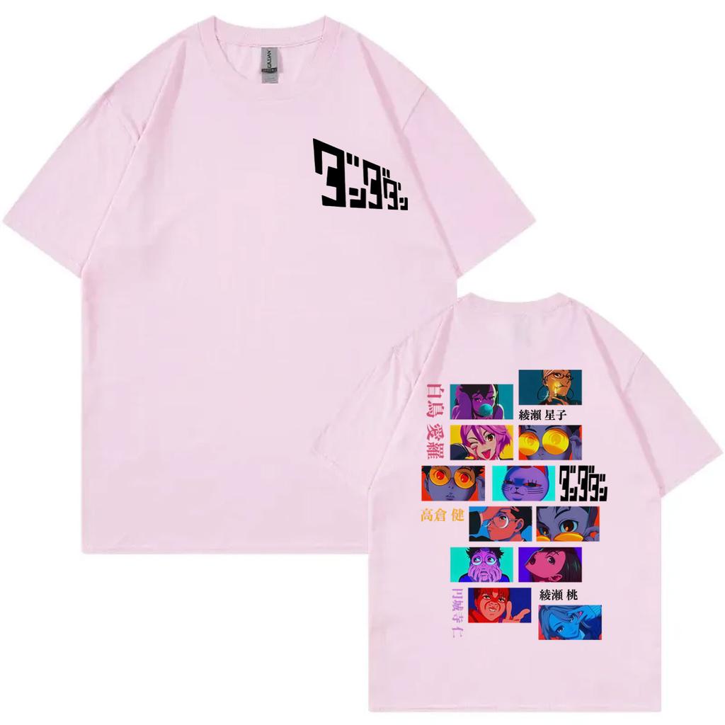 Dandadan Japanese Anime Tshirt Unisex Unisex Clothing Fashion Cartoon Short Sleeve Tshirts High Quality Cotton Oversized T Shirts