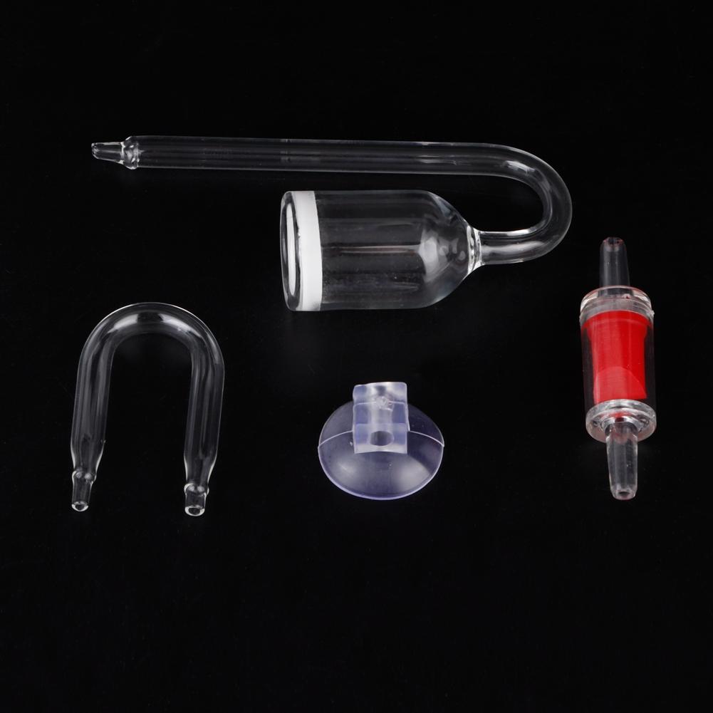 CO2 Refiner Diffuser with U shape Tube Check Valve Set for Water Plant Fish Tank
