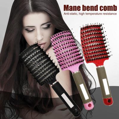 Vented Hair Brush Portable Anti-static Thin Thick Curly Long Wet Dry Hair Paddle Brush Women Girls Scalp Massage Hair Styling Detangling Comb