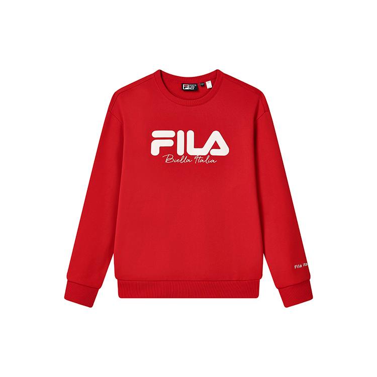 New FILA Sweatshirt Unisex Legend Red F11U249201F-RD