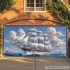 (2D Plane) 1 Flag for an Offshore Sailing Boat Parking Area, Decorative Fence, Easy To Install, Made of Polyester Fiber Material