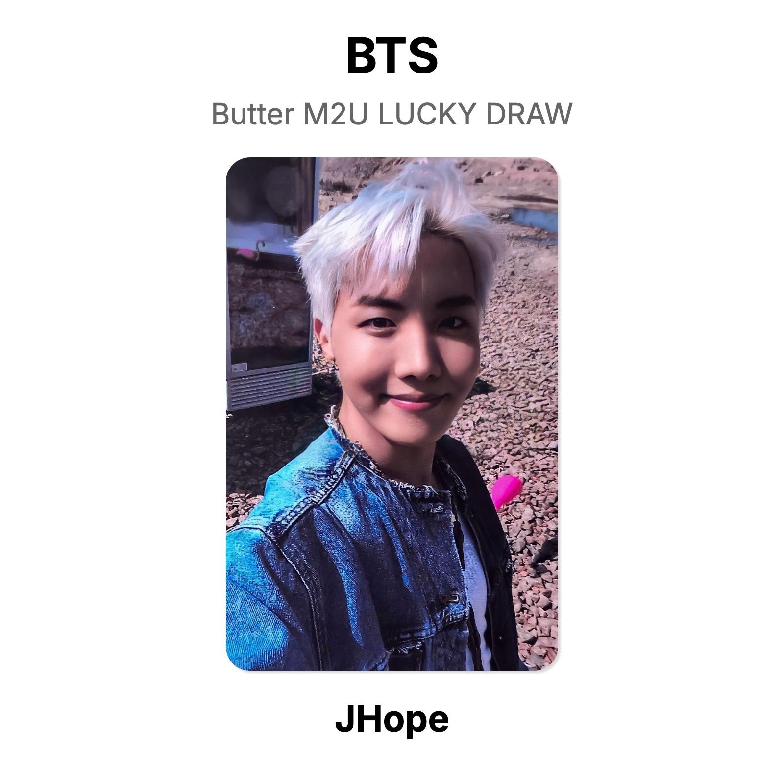 BTS Butter M2U LUCKY DRAW Official Photocard J-Hope