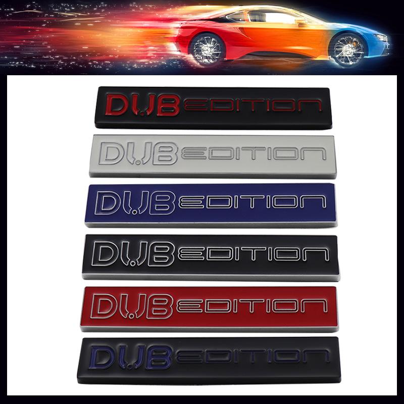 Car Styling DUB Edition for Car Fender trunk Decal Emblem Badge Sticker