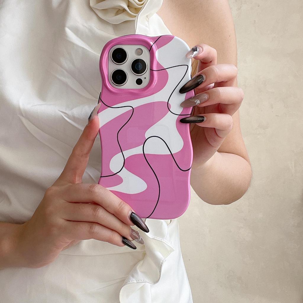 Trendy Brand High-End Color Block iPhone 16 Pro Max & 15/14 Dual Phone Case for Apple