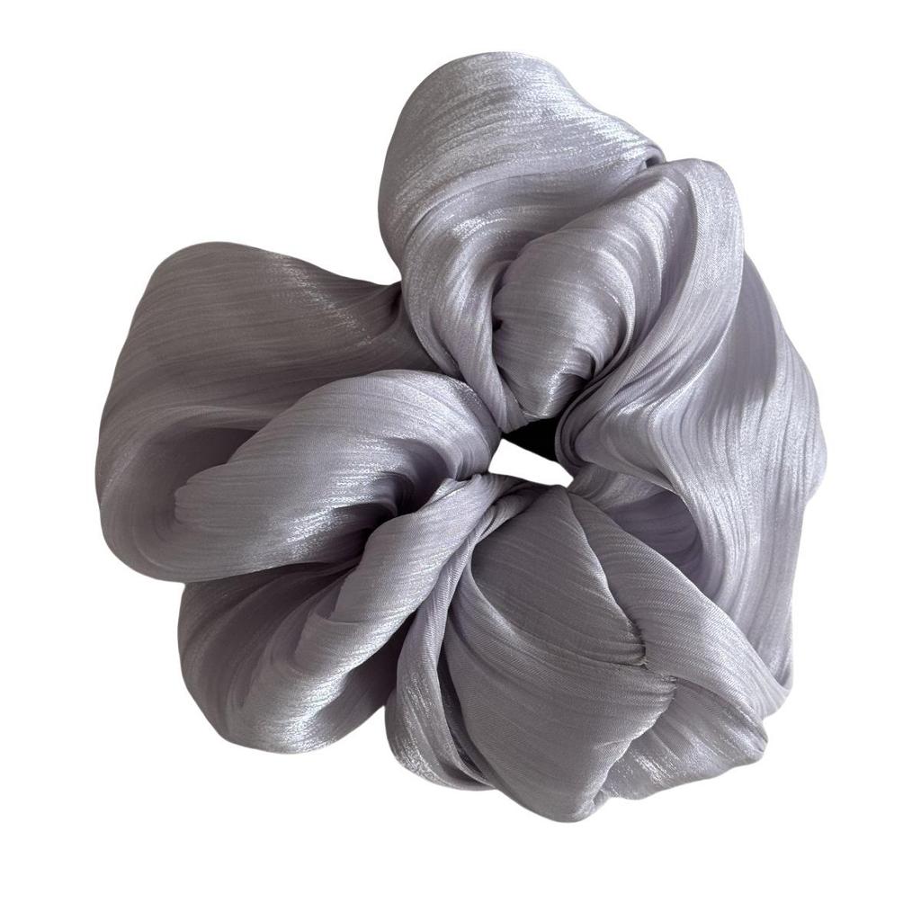 Korean Style Satin Pearlescent Flower Hair Tie