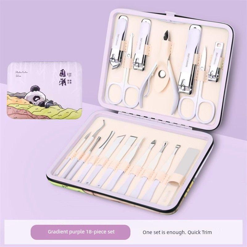 Nail Clippers Suit Nail Scissors For Home Unisex Special Use Pedicure Tools Nail Clipper Pliers Original Manicure 18-Piece Set