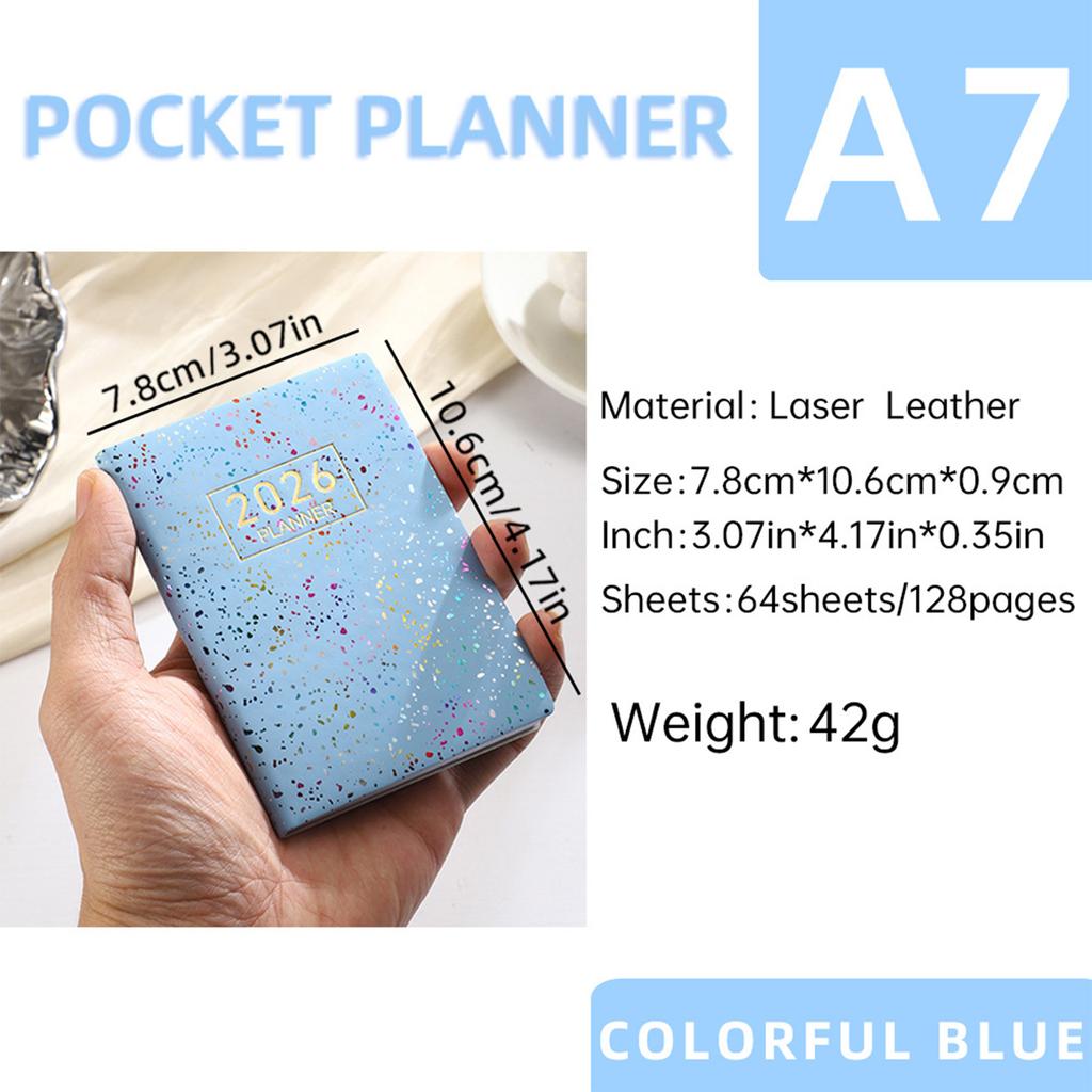 2026 Mini Pocket Planner Calendar To Do List Daily Task Checklist Planner for Home School Office Pocket Planner Calendar