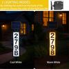 Solar Address Sign Waterproof Light Up House Numbers Auto Dusk Illumination Wireless Solar Address Plaques for Yard Gate Mailbox Outdoor Entryway