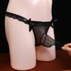 Pánské sexy ultratenké průhledné punčochy Kalhotky s nízkým pasem Sexy tanga větší velikosti