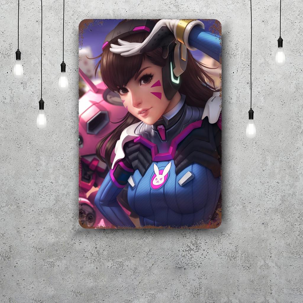 Overwatch Classic Poster Rusty Metal Plaque Retro Decorative Plate Bar Man Cave Garage Club Metal Sign Wall Decoration