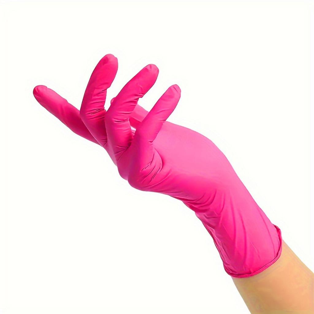 Multi Colored, Disposable Nitrile Gloves, Essential for Kitchen, Pet Care, Hair Dyeing, Nail Art, and Food Preparation