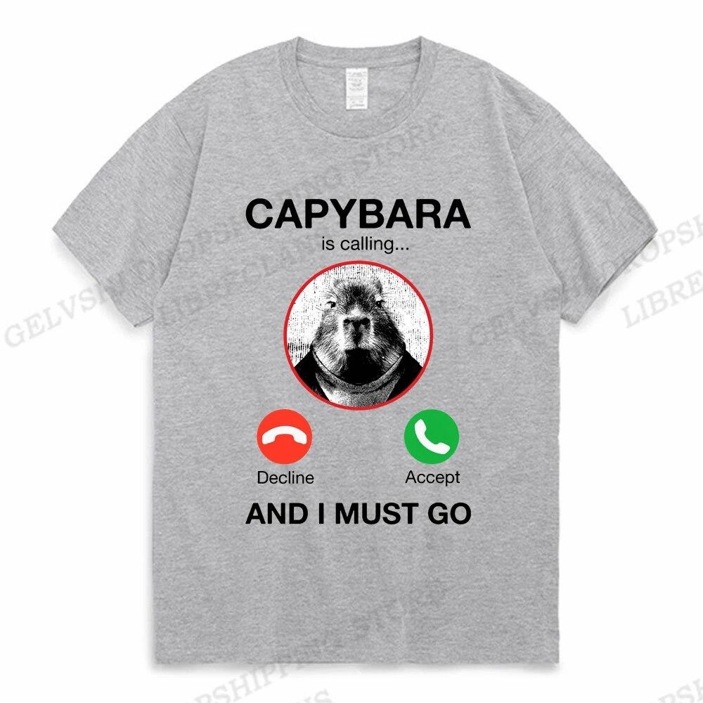 Camiseta Divertida de Carpincho Unisex Camiseta de Moda Algodón Camiseta Niños Hip Hop Tops Camisetas Camiseta Mujer Camisetas Niño Ropa Unisex Animal
