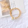 Elegant Korean Pearl Knot Hair Tie - High Elasticity Rubber Band Accessory.