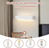 Applique murale d'intérieur - NETTLIFE - G9 - Blanc plâtre - Design moderne haut et bas - 52 cm